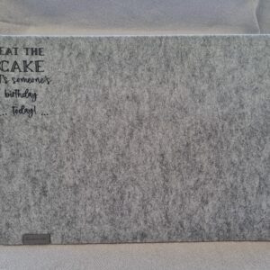 Filz-Tischset „Eat the Cake“