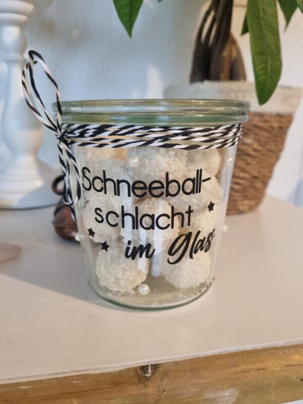 „Schneeballschlacht im Glas“